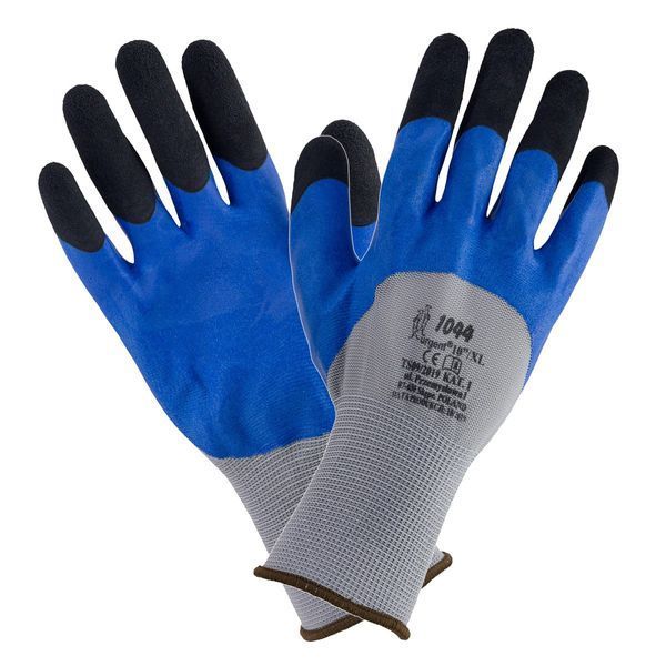 Рукавиці робочі захисні подвійні URGENT 1044 Блістер/Вішачок 10XL 224 фото